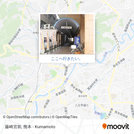 藤崎宮前地図