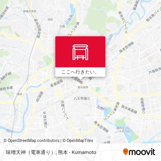 味噌天神（電車通り）地図