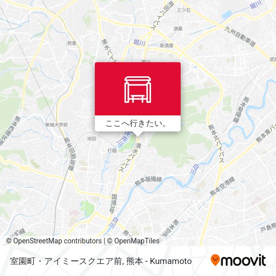室園町・アイミースクエア前地図