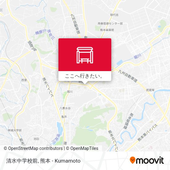 清水中学校前地図