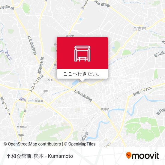 平和会館前地図