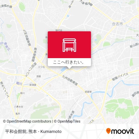 平和会館前地図
