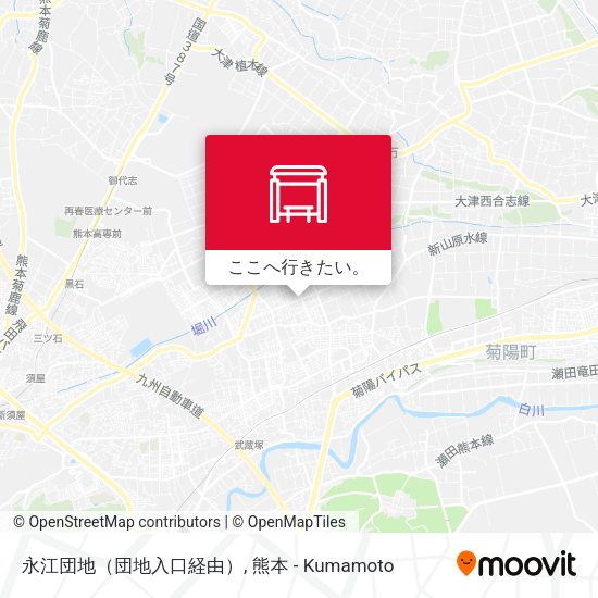 永江団地（団地入口経由）地図