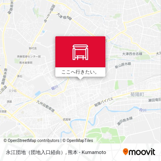 永江団地（団地入口経由）地図