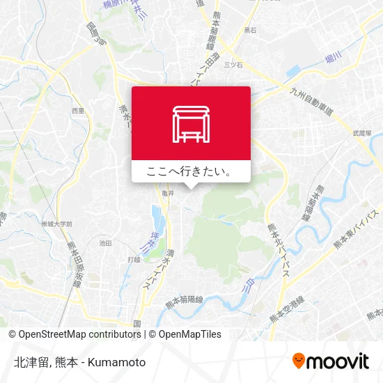 北津留地図