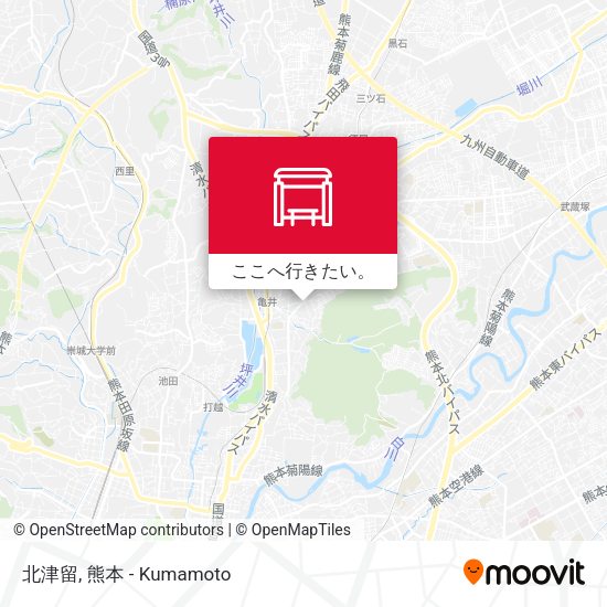 北津留地図