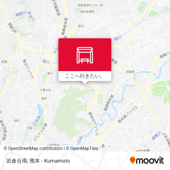 岩倉台南地図