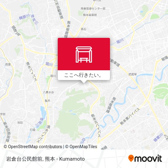 岩倉台公民館前地図