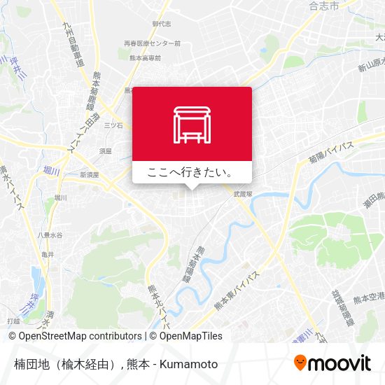 楠団地（楡木経由）地図