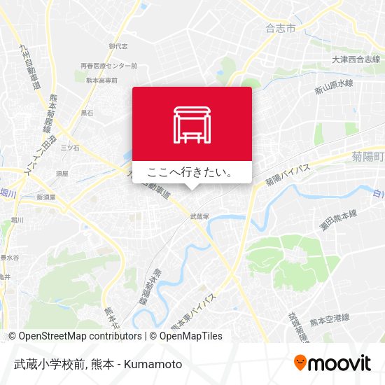 武蔵小学校前地図