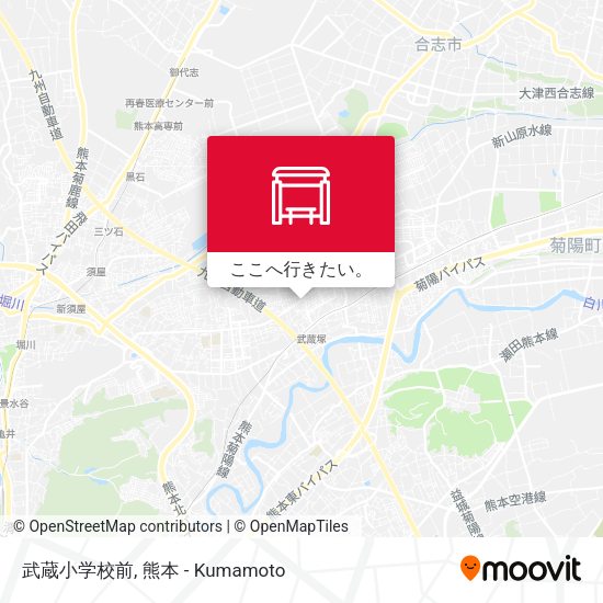 武蔵小学校前地図