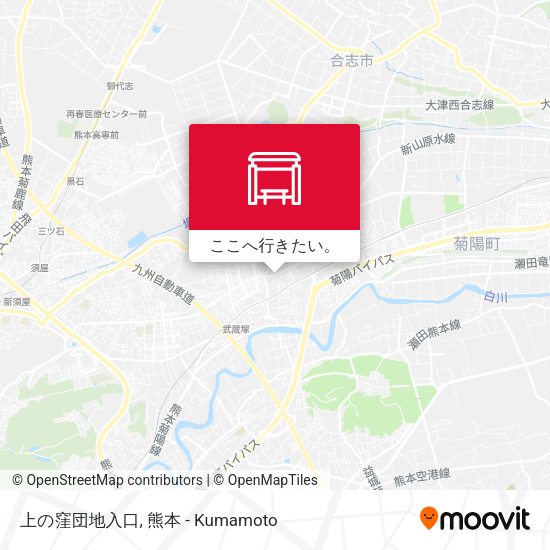 上の窪団地入口地図