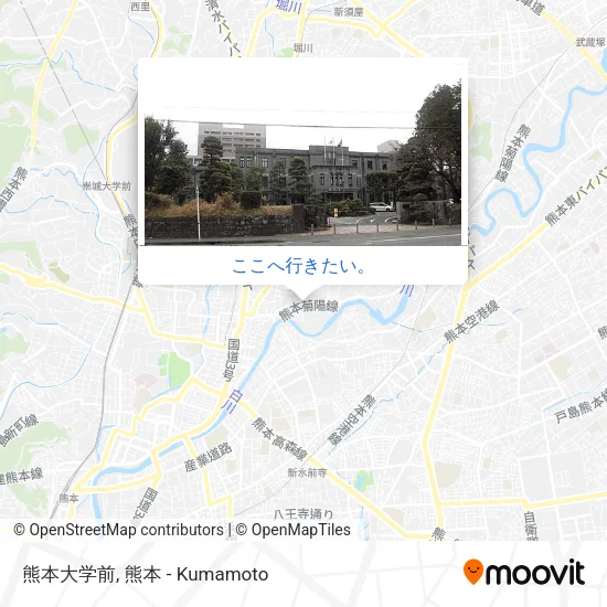 熊本大学前地図