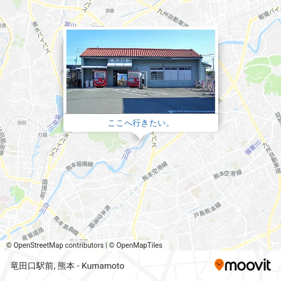竜田口駅前地図