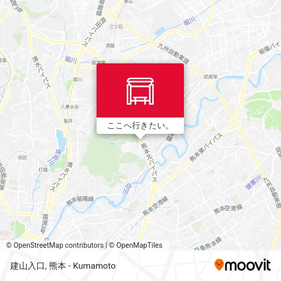 建山入口地図