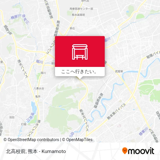 北高校前地図