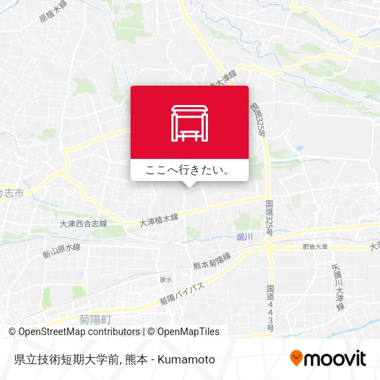 県立技術短期大学前地図