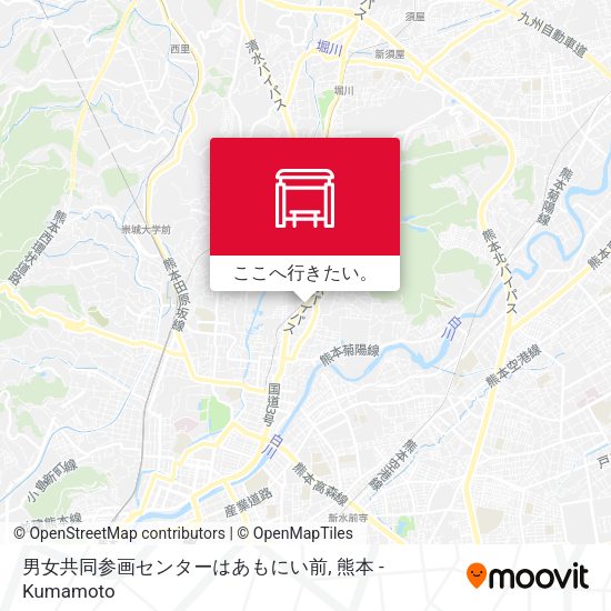 男女共同参画センターはあもにい前地図