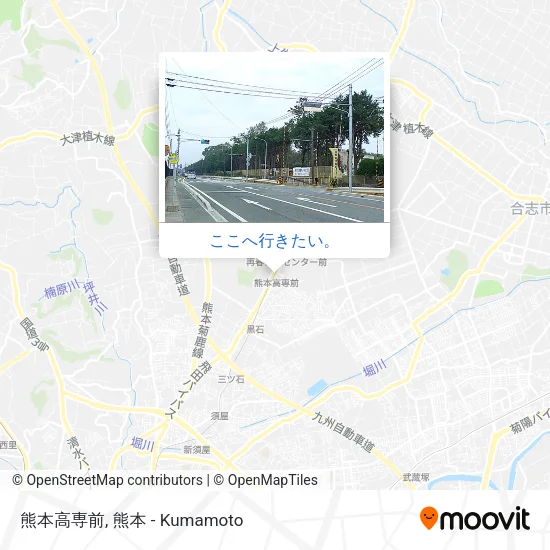 熊本高専前地図