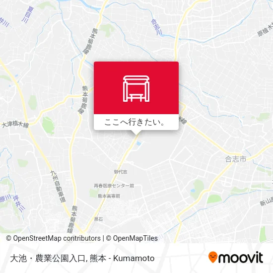 大池・農業公園入口地図