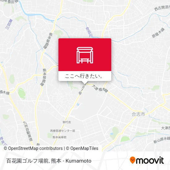 百花園ゴルフ場前地図