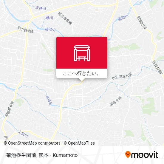 菊池養生園前地図