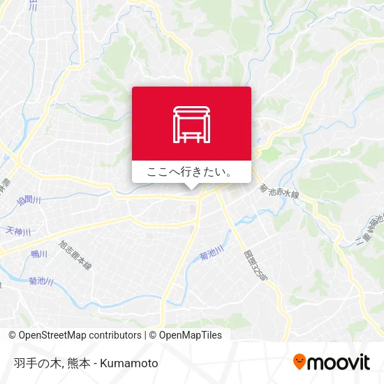 羽手の木地図