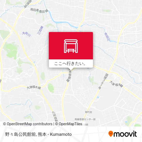 野々島公民館前地図