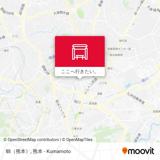 鶴（熊本）地図