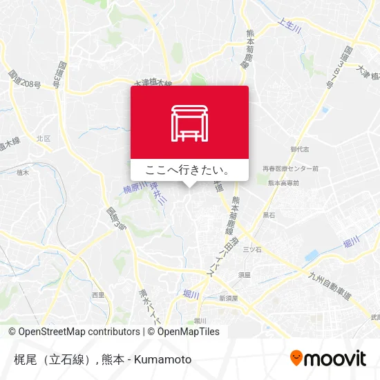 梶尾（立石線）地図