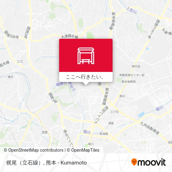 梶尾（立石線）地図