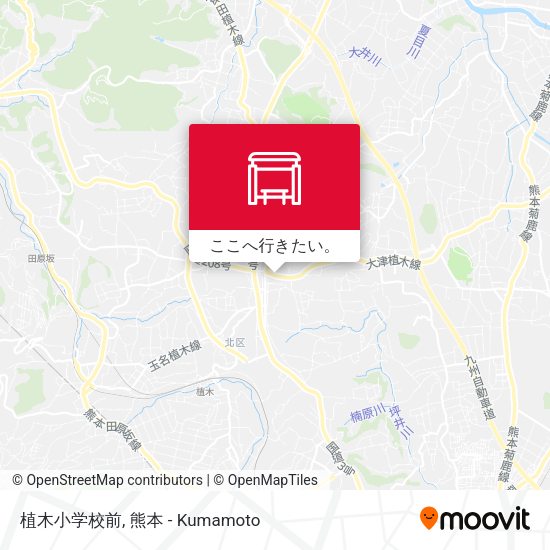 植木小学校前地図