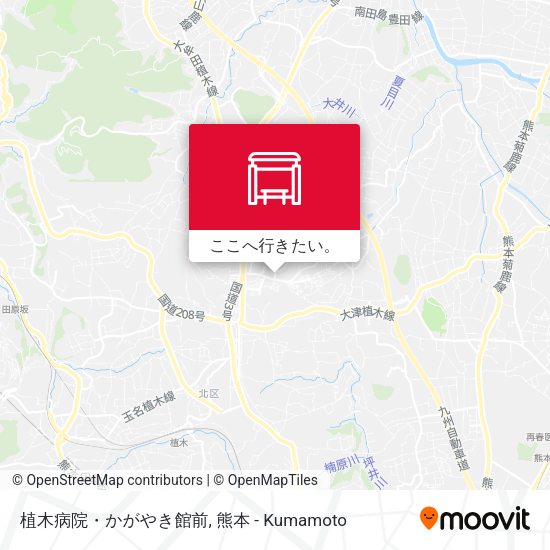 植木病院・かがやき館前地図