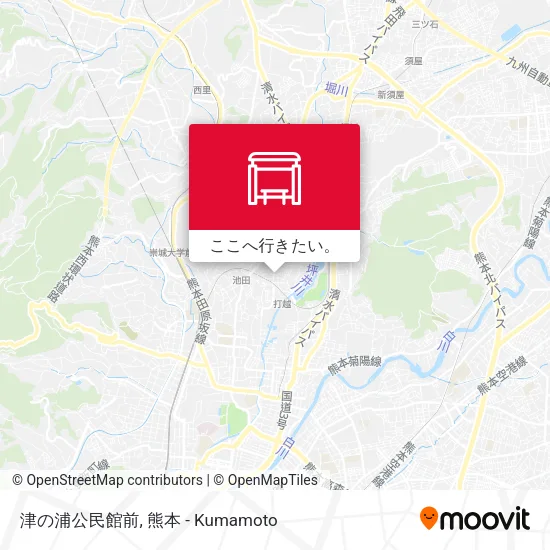 津の浦公民館前地図