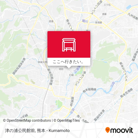 津の浦公民館前地図