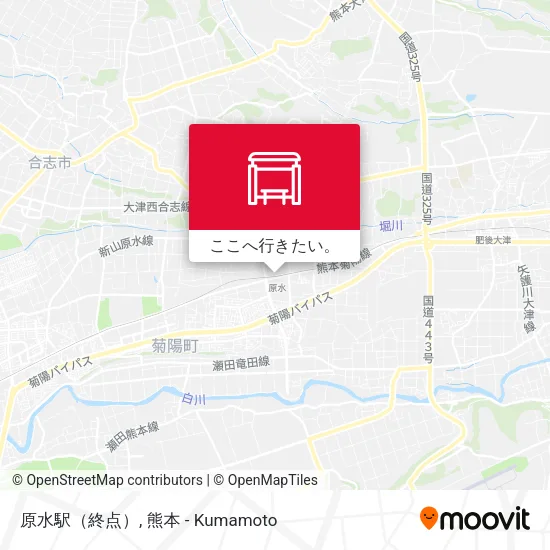 原水駅（終点）地図