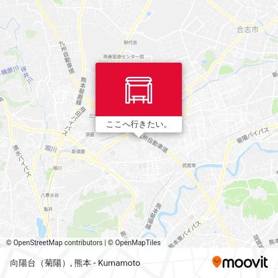 向陽台（菊陽）地図