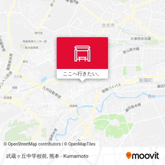 武蔵ヶ丘中学校前地図