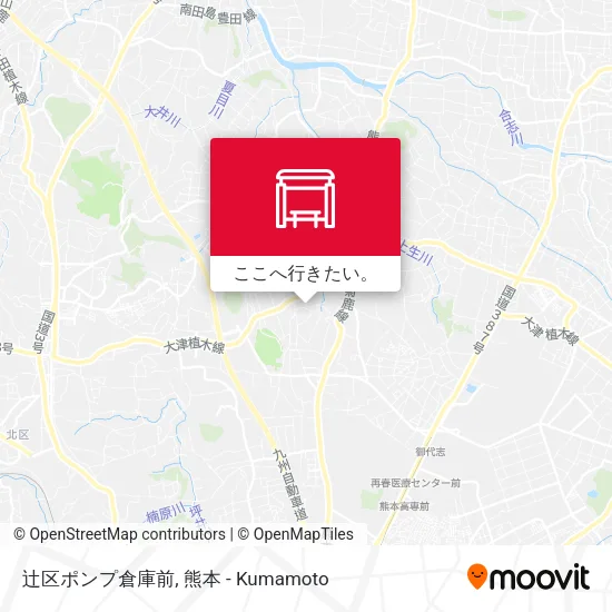 辻区ポンプ倉庫前地図