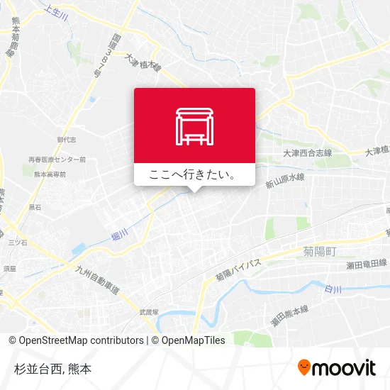 杉並台西地図