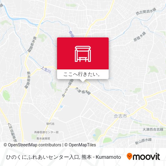 ひのくにふれあいセンター入口地図