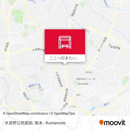 木原野公民館前地図