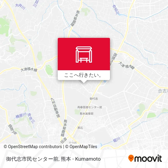 御代志市民センター前地図