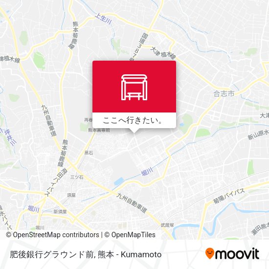 肥後銀行グラウンド前地図