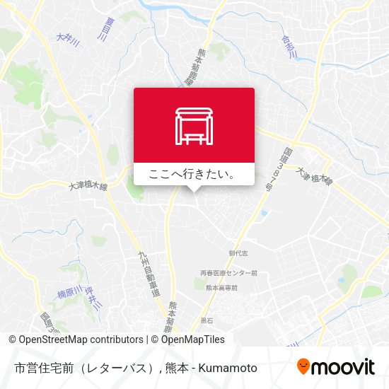 市営住宅前（レターバス）地図