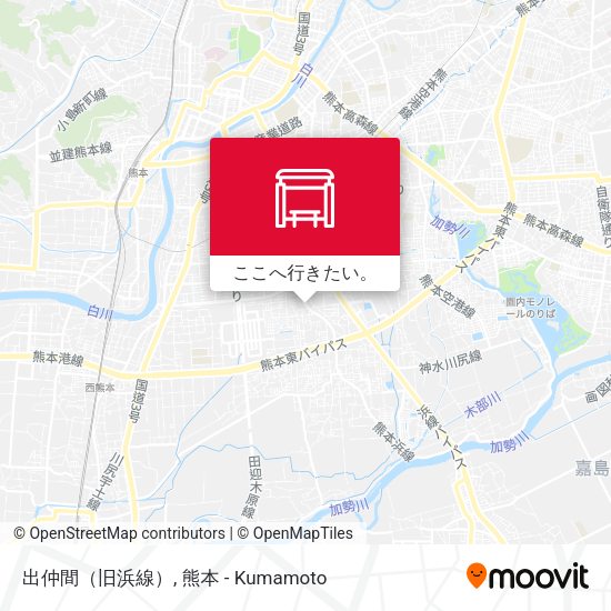 出仲間（旧浜線）地図
