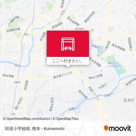 田迎小学校前地図