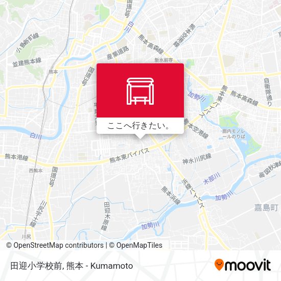 田迎小学校前地図
