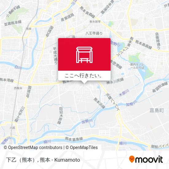 下乙（熊本）地図