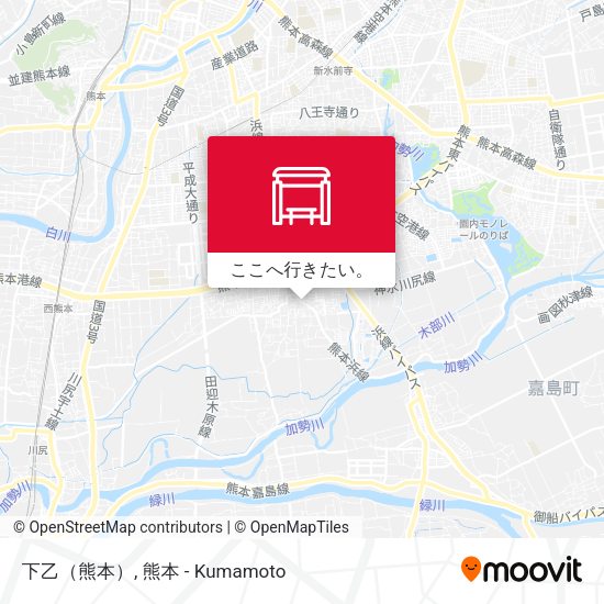 下乙（熊本）地図